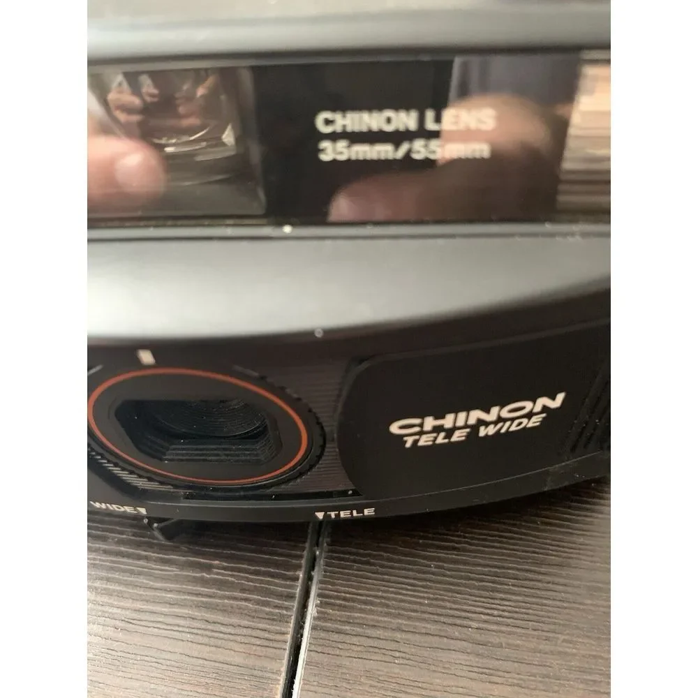 Vintage‎ Chinon Tele Wide 35FX-Tm 35m/55mm Lens Film Camera Motorized -Tested